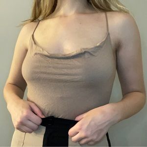 Abercrombie Beige Bodysuit